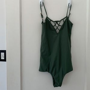Issa De Mar sage green one piece
